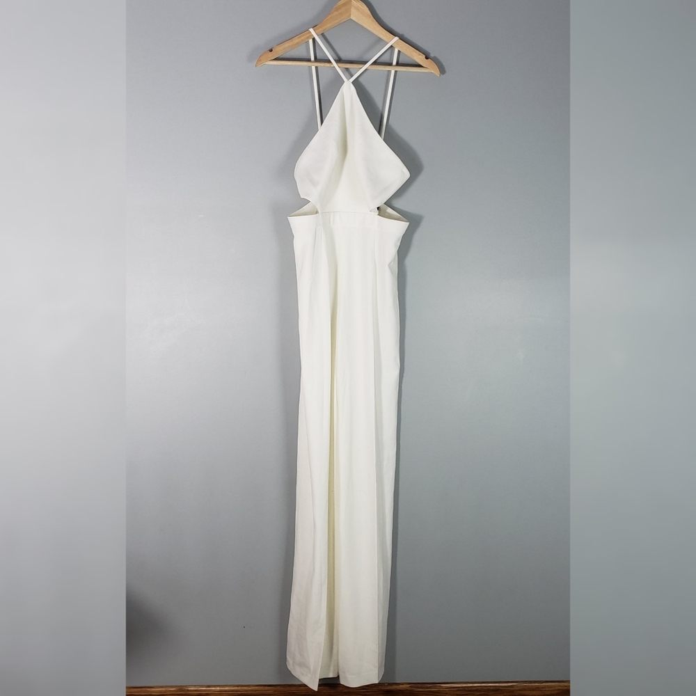 Jay Godfrey White Wide Leg Jumpsuit